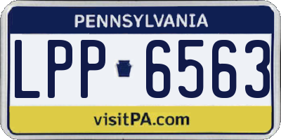 PA license plate LPP6563