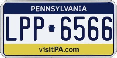 PA license plate LPP6566