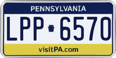 PA license plate LPP6570