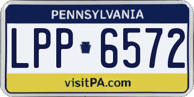 PA license plate LPP6572