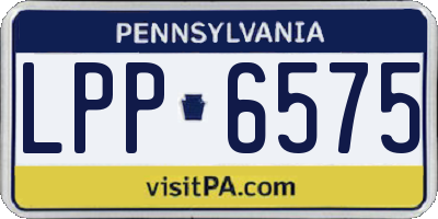 PA license plate LPP6575