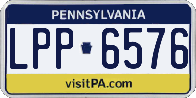 PA license plate LPP6576