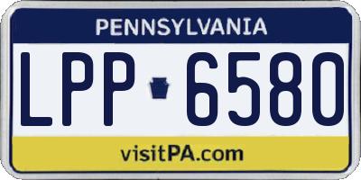 PA license plate LPP6580