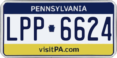 PA license plate LPP6624