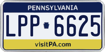PA license plate LPP6625