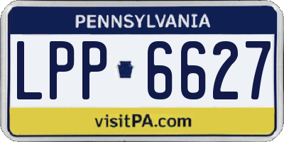 PA license plate LPP6627