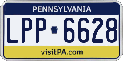 PA license plate LPP6628