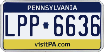PA license plate LPP6636