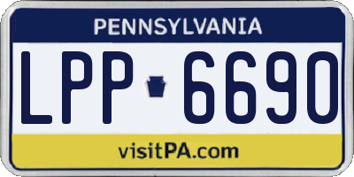 PA license plate LPP6690