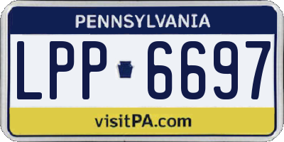 PA license plate LPP6697