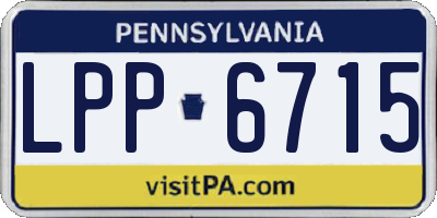 PA license plate LPP6715