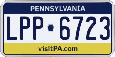 PA license plate LPP6723