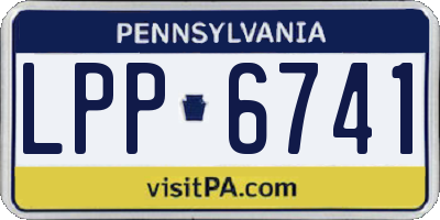 PA license plate LPP6741