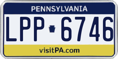 PA license plate LPP6746