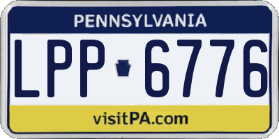 PA license plate LPP6776