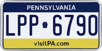 PA license plate LPP6790