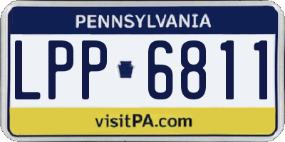 PA license plate LPP6811