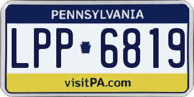 PA license plate LPP6819