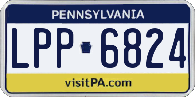 PA license plate LPP6824