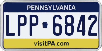 PA license plate LPP6842