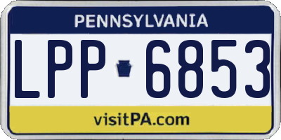 PA license plate LPP6853