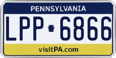 PA license plate LPP6866