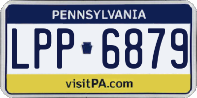 PA license plate LPP6879