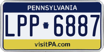 PA license plate LPP6887