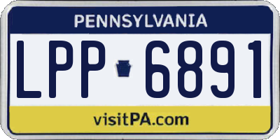 PA license plate LPP6891