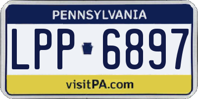 PA license plate LPP6897