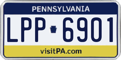 PA license plate LPP6901