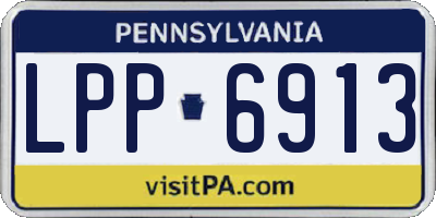 PA license plate LPP6913