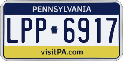 PA license plate LPP6917