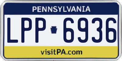 PA license plate LPP6936