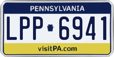 PA license plate LPP6941