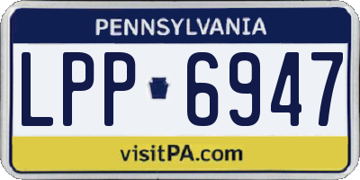 PA license plate LPP6947