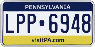 PA license plate LPP6948