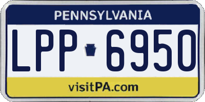 PA license plate LPP6950