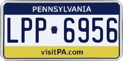 PA license plate LPP6956