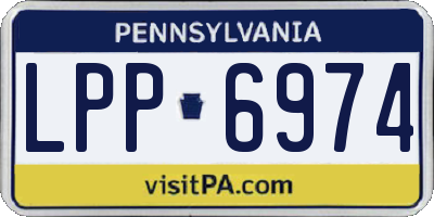 PA license plate LPP6974