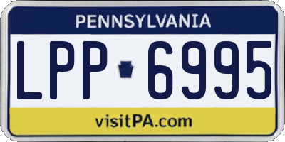 PA license plate LPP6995
