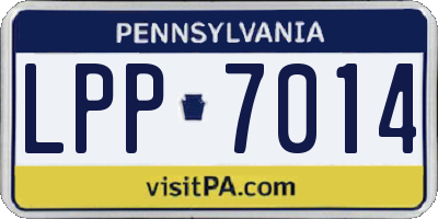 PA license plate LPP7014