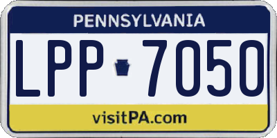 PA license plate LPP7050