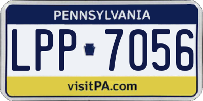 PA license plate LPP7056