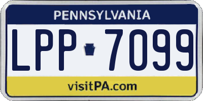 PA license plate LPP7099