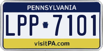 PA license plate LPP7101