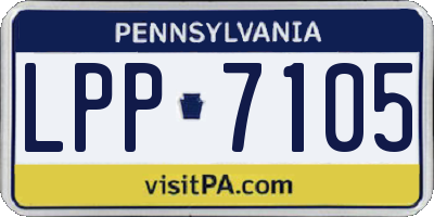 PA license plate LPP7105