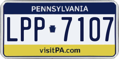 PA license plate LPP7107