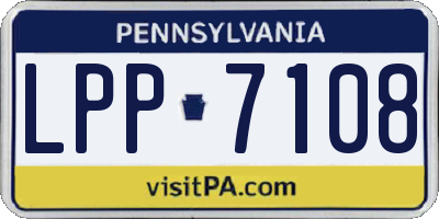PA license plate LPP7108