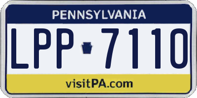 PA license plate LPP7110